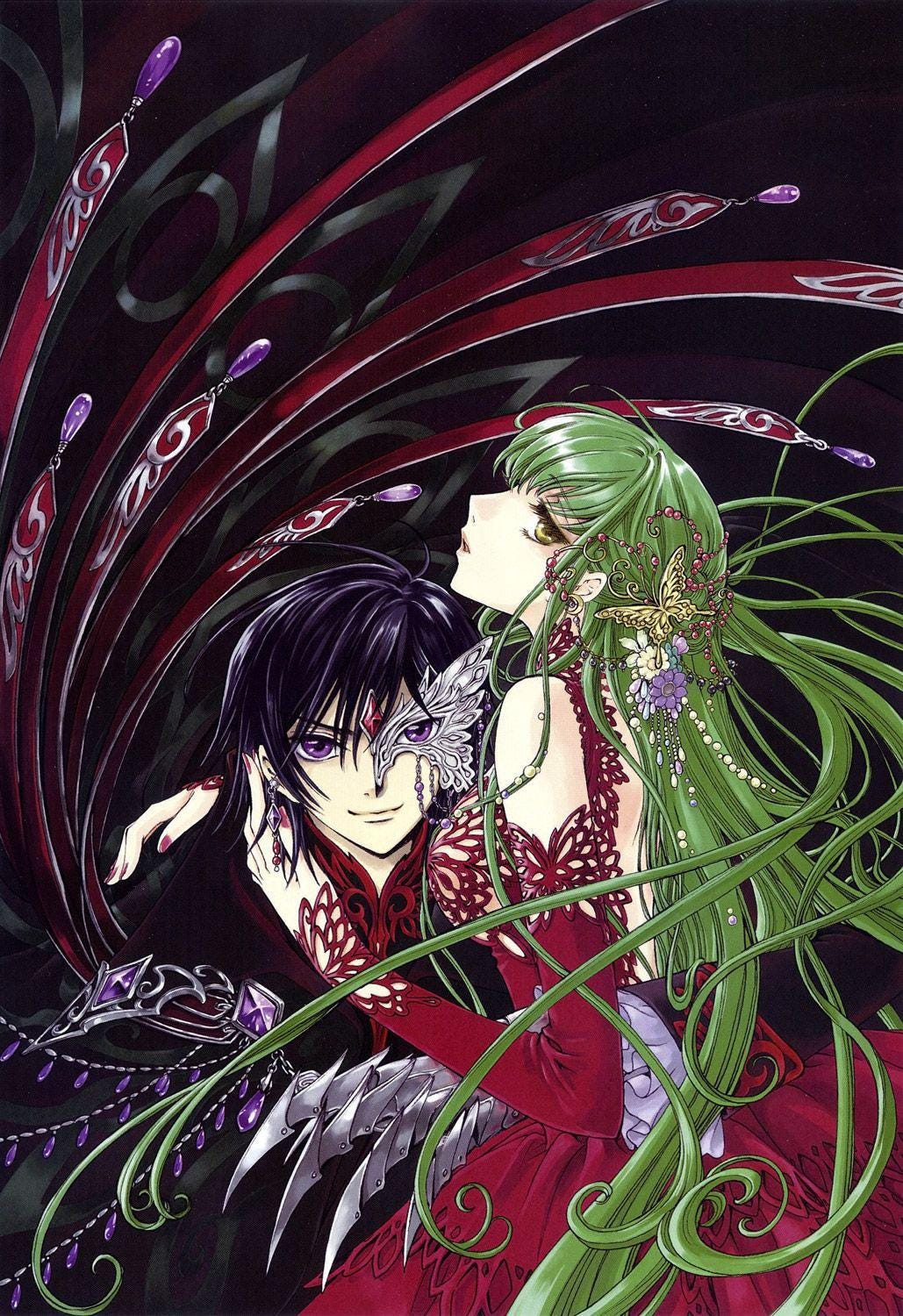 Code Geass Official Clamp Artwork - Lelouch and C.C. : r/CodeGeass
