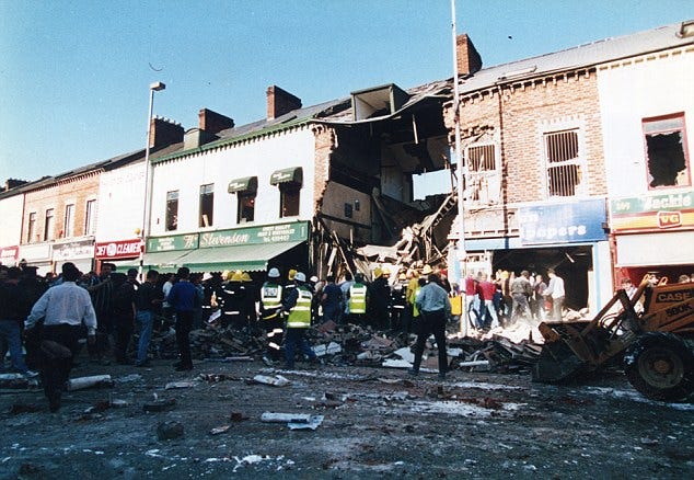 MI5 'was warned about Shankill Road bombing that killed nine' | Daily Mail  Online
