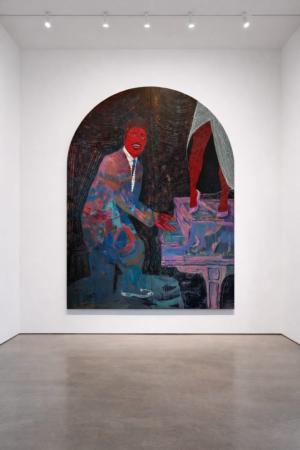 Mural Painting Little richard by Shabazz Larkin
