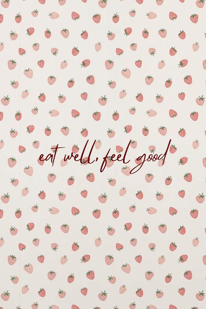 eat well, feel good