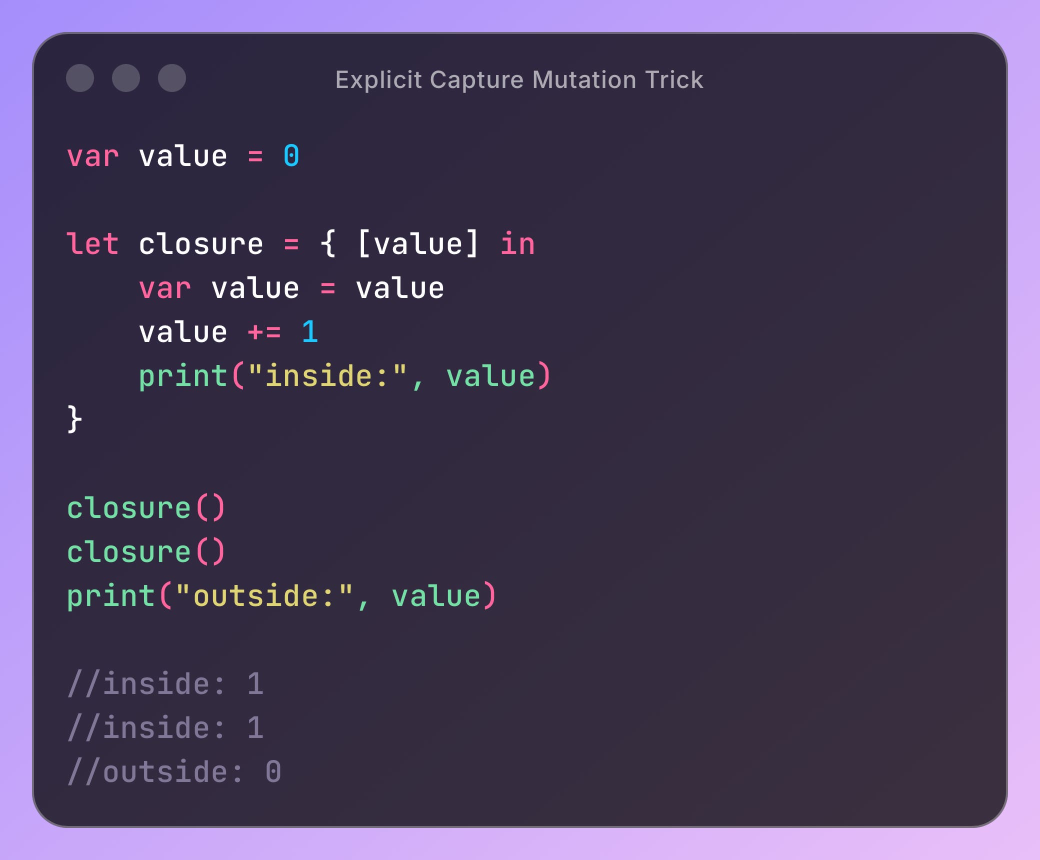 Swift Bits: Closure Capture List - by Anton Gubarenko
