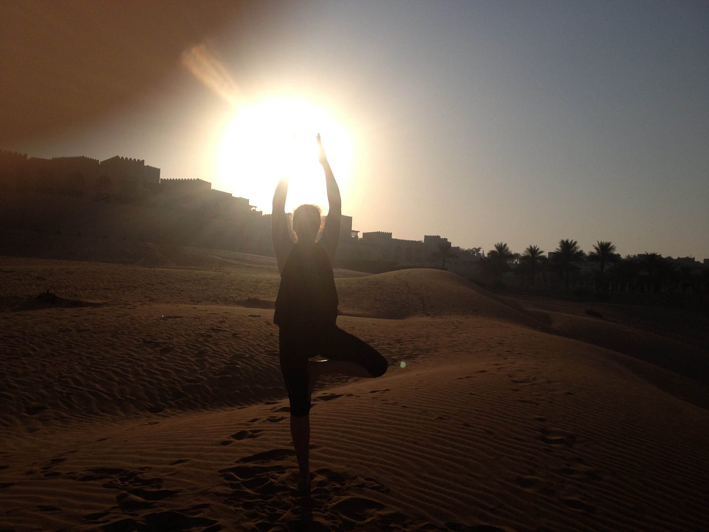 Sunrise yoga!
