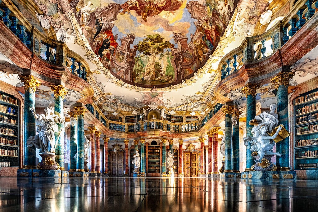 Monastery Wiblingen - The Library Hall II | The library hall… | Flickr