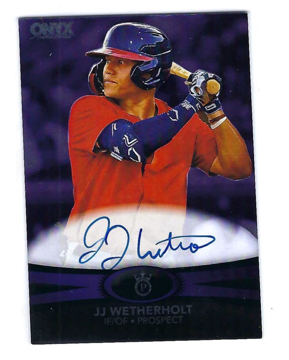 JJ WETHERHOLT 2023 ONYX VINTAGE PREMIUM BASEBALL ON CARD AUTO /120 | eBay