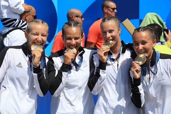 Olympics 2024: New Zealand women's K4 team win historic gold after 40 years  - NZ Herald