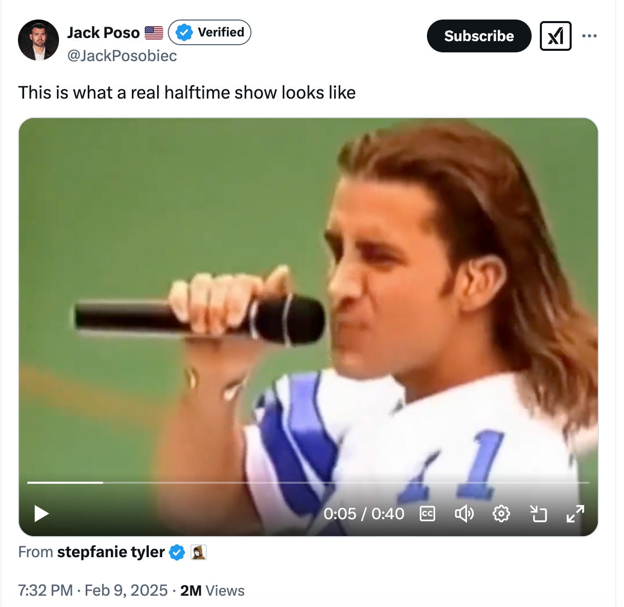 Jack posobiec: this is what a real halftime show looks like