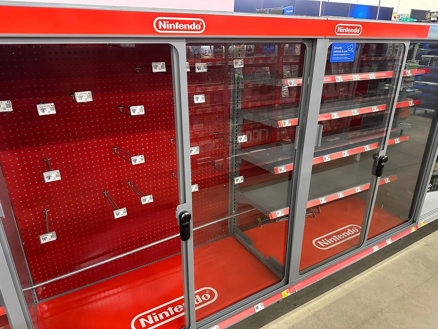 Nintendo Switch Walmart section Nintendo Switch Walmart section