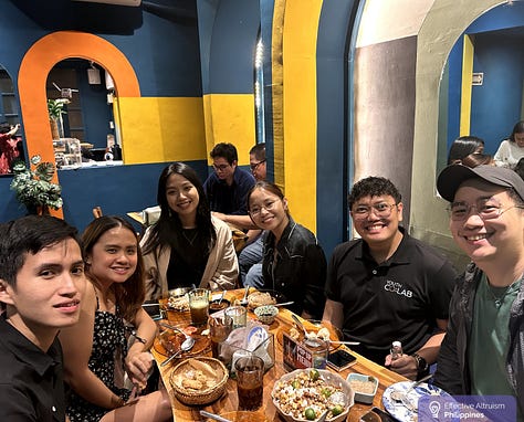 Pictures of EA Philippines community members during the 6th Annicervary Dinner