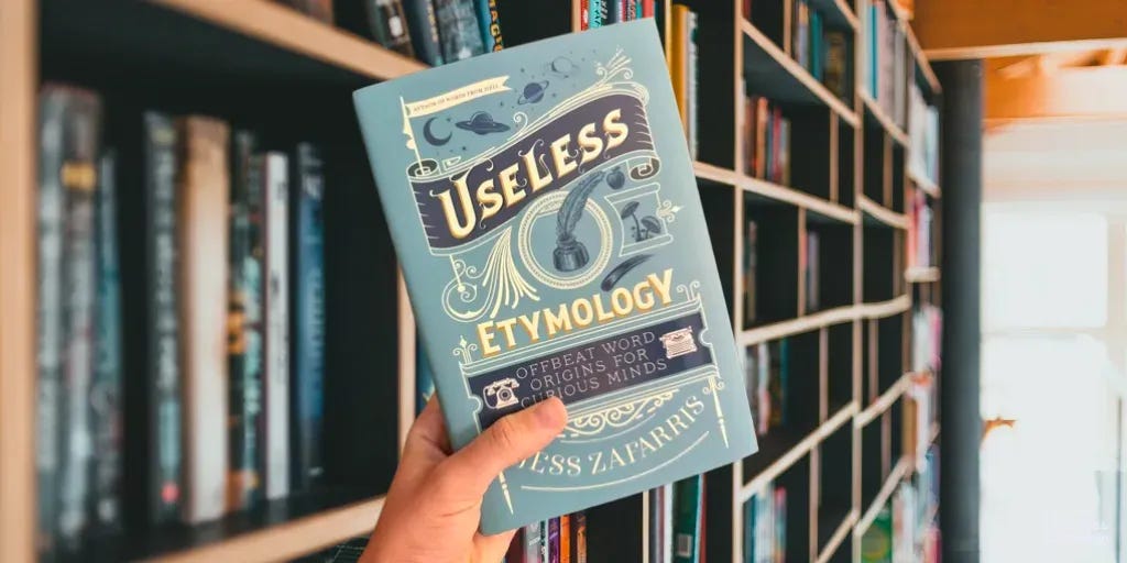 Cover of the book “Useless etymology”