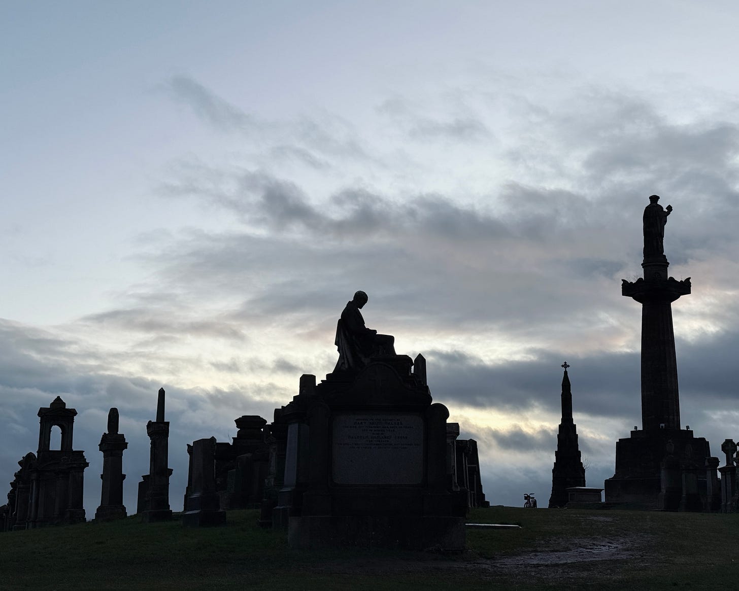 Glasgow Necropolis on New Year’s Eve