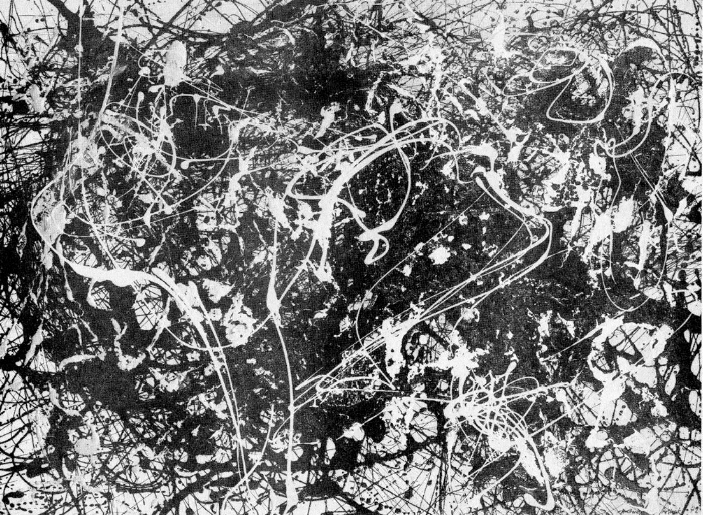1000 A black and white splatter painting with many twisting lines. 1000 A black and white splatter painting with many twisting lines.