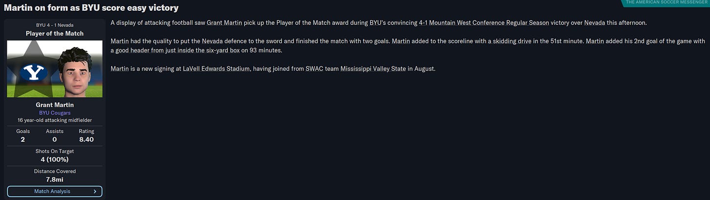 Football Manager 2023 Grant Martin