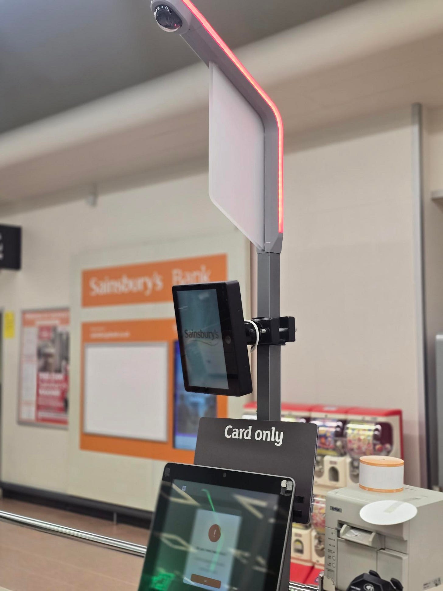 Interior of a Sainsbury’s store showing the self-checkout register in Sydenham, Lewisham Borough, London. Interior of a Sainsbury’s store showing the self-checkout register in Sydenham, Lewisham Borough, London.