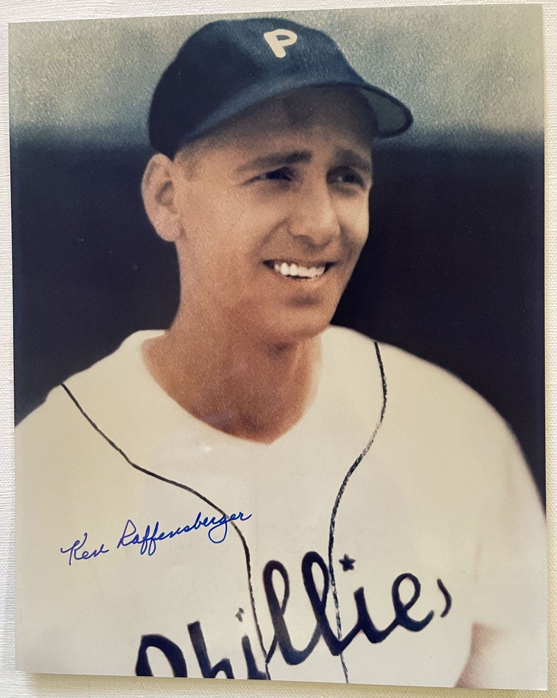 Ken Raffensberger d. 2002 Signed Autographed Glossy 8x10 image 1