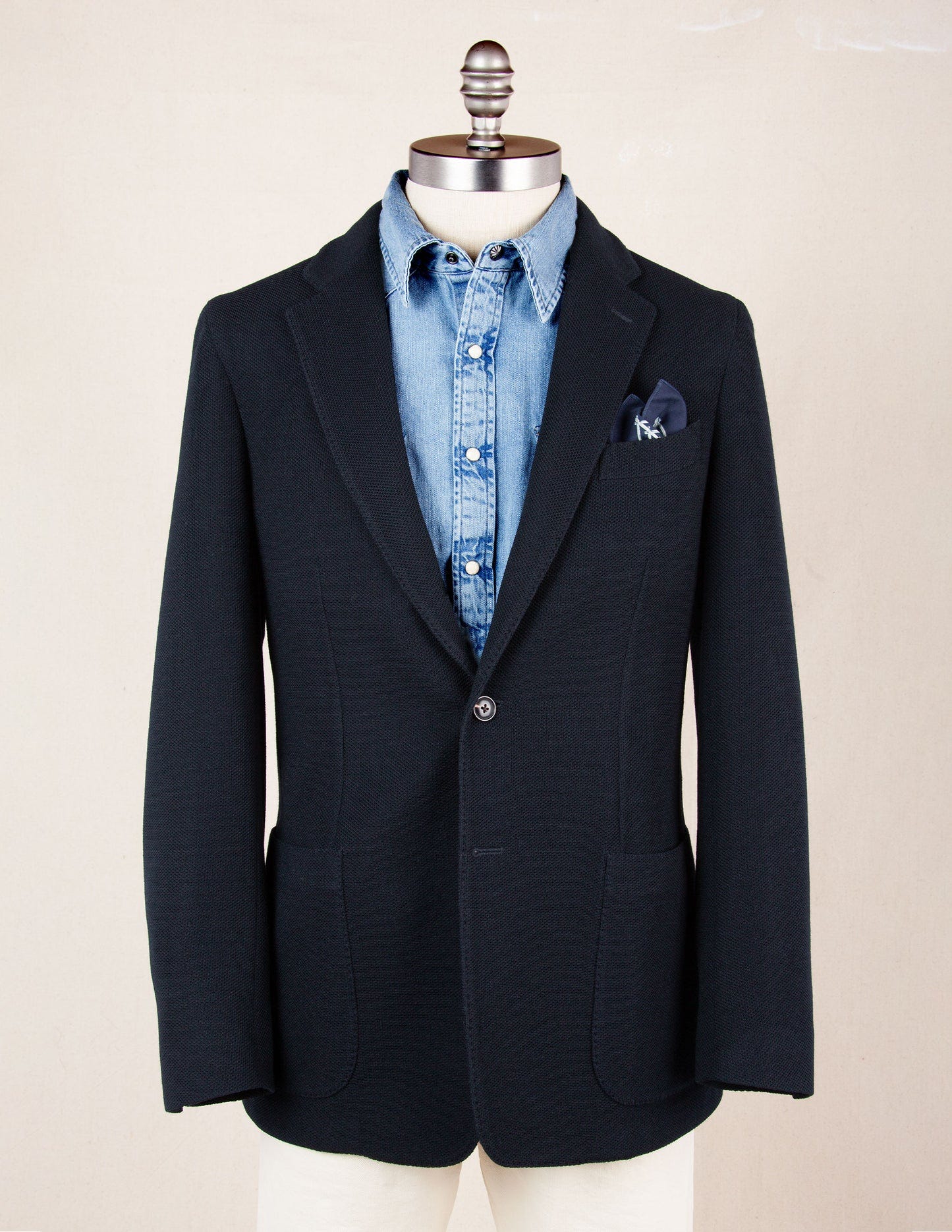 Italian Tour Knit Sport Coat in Navy