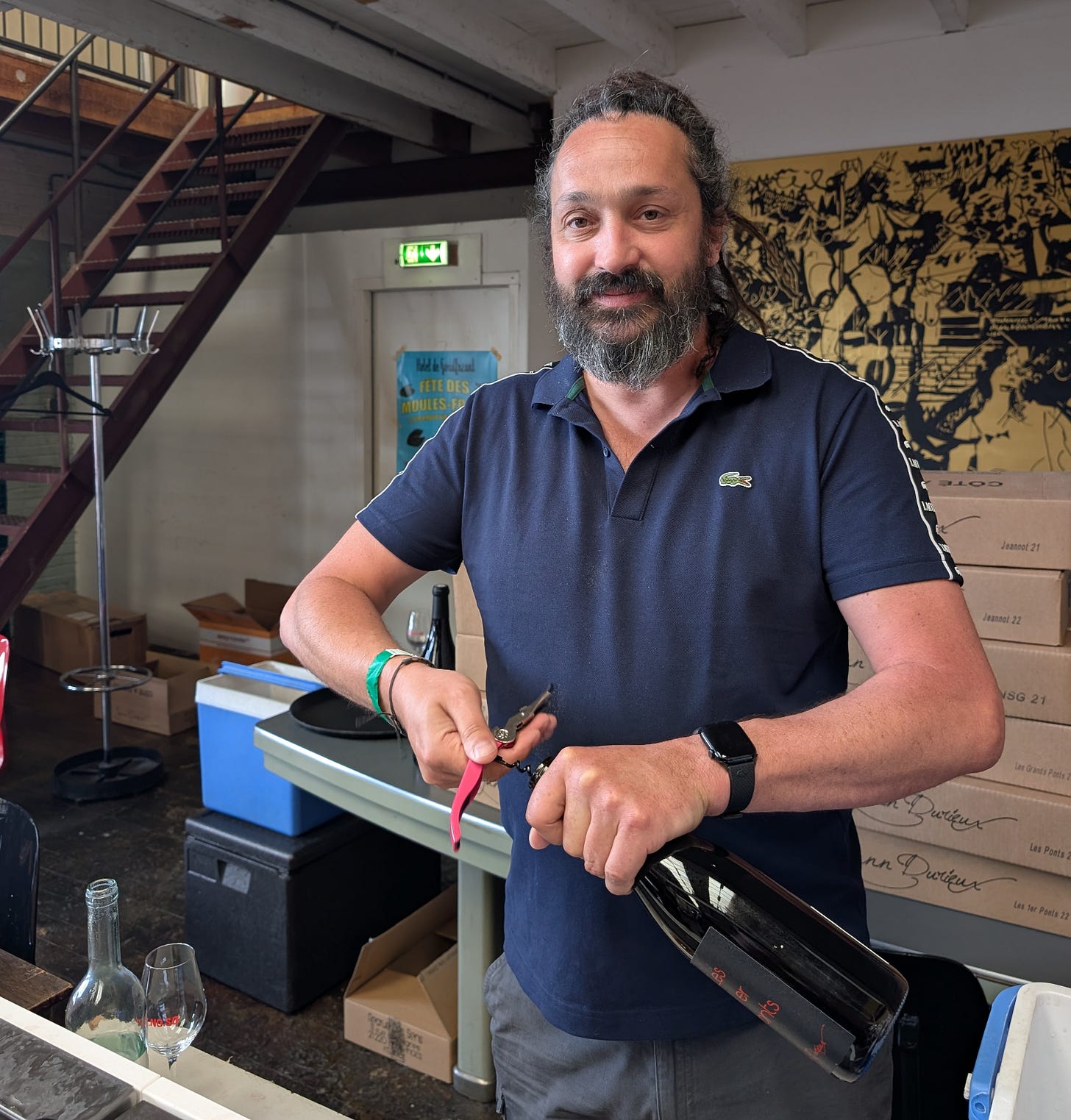 Yann Durieux at ViNoSo, Amsterdam, May 2026. Photo: Simon J Woolf