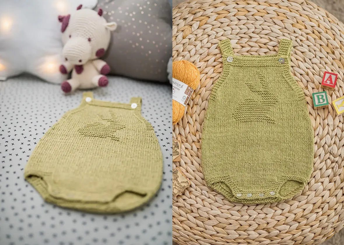 light green baby romper