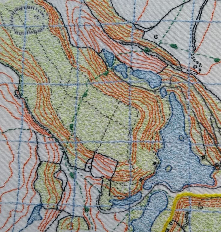 This may contain: a close up of a map on a piece of paper with lines drawn across it This may contain: a close up of a map on a piece of paper with lines drawn across it