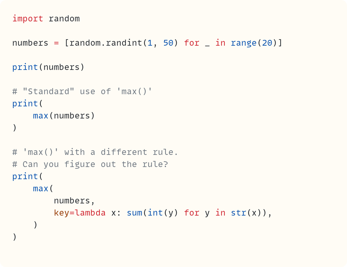 The Key To The key Parameter in Python