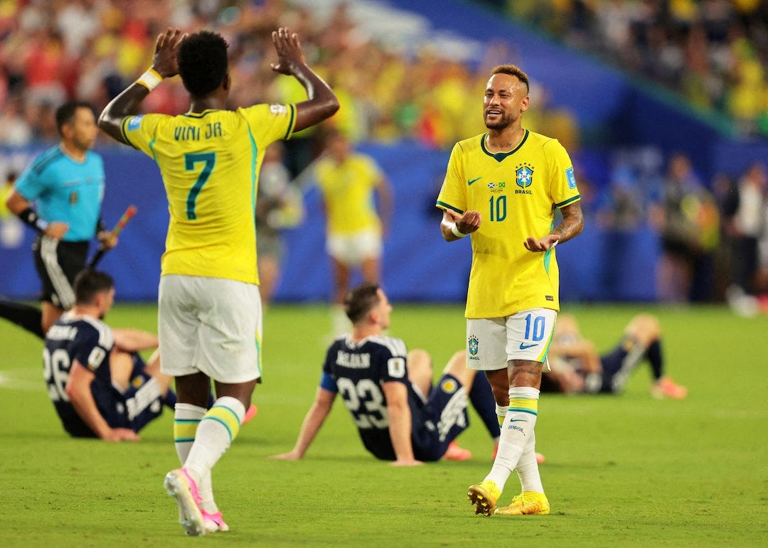 Neymar returns for Brazil but there's a new Junior in town | Reuters Neymar returns for Brazil but there's a new Junior in town | Reuters