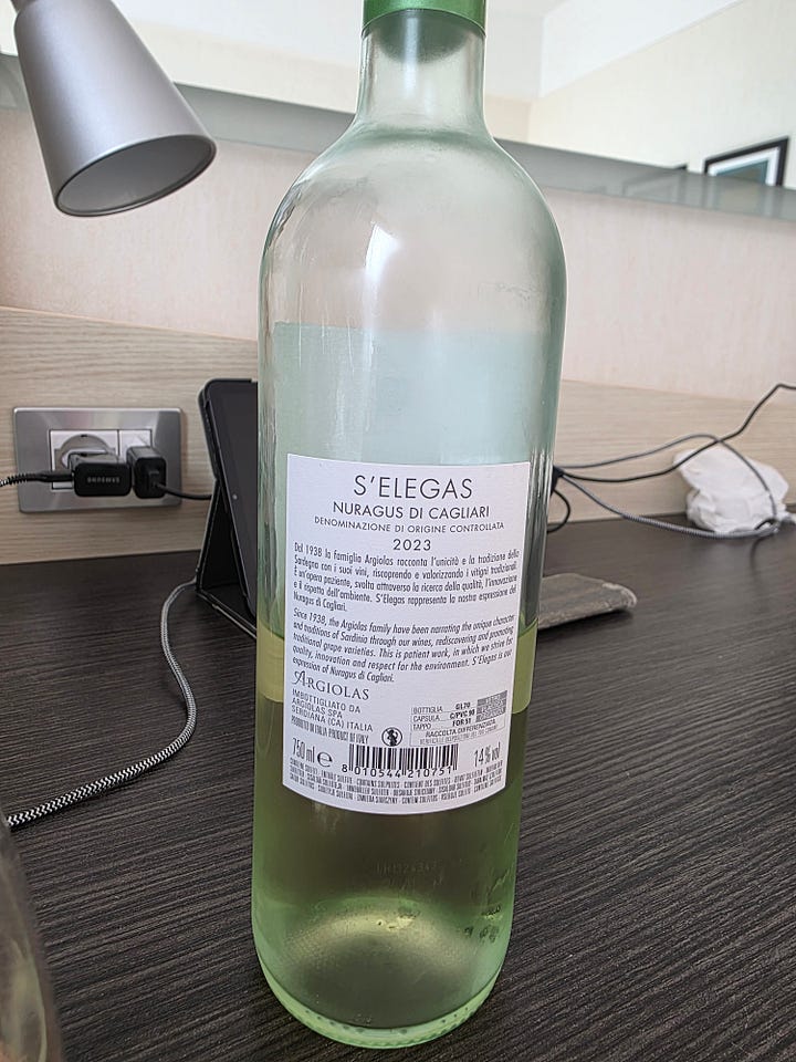 2 different White wine bottles shown
