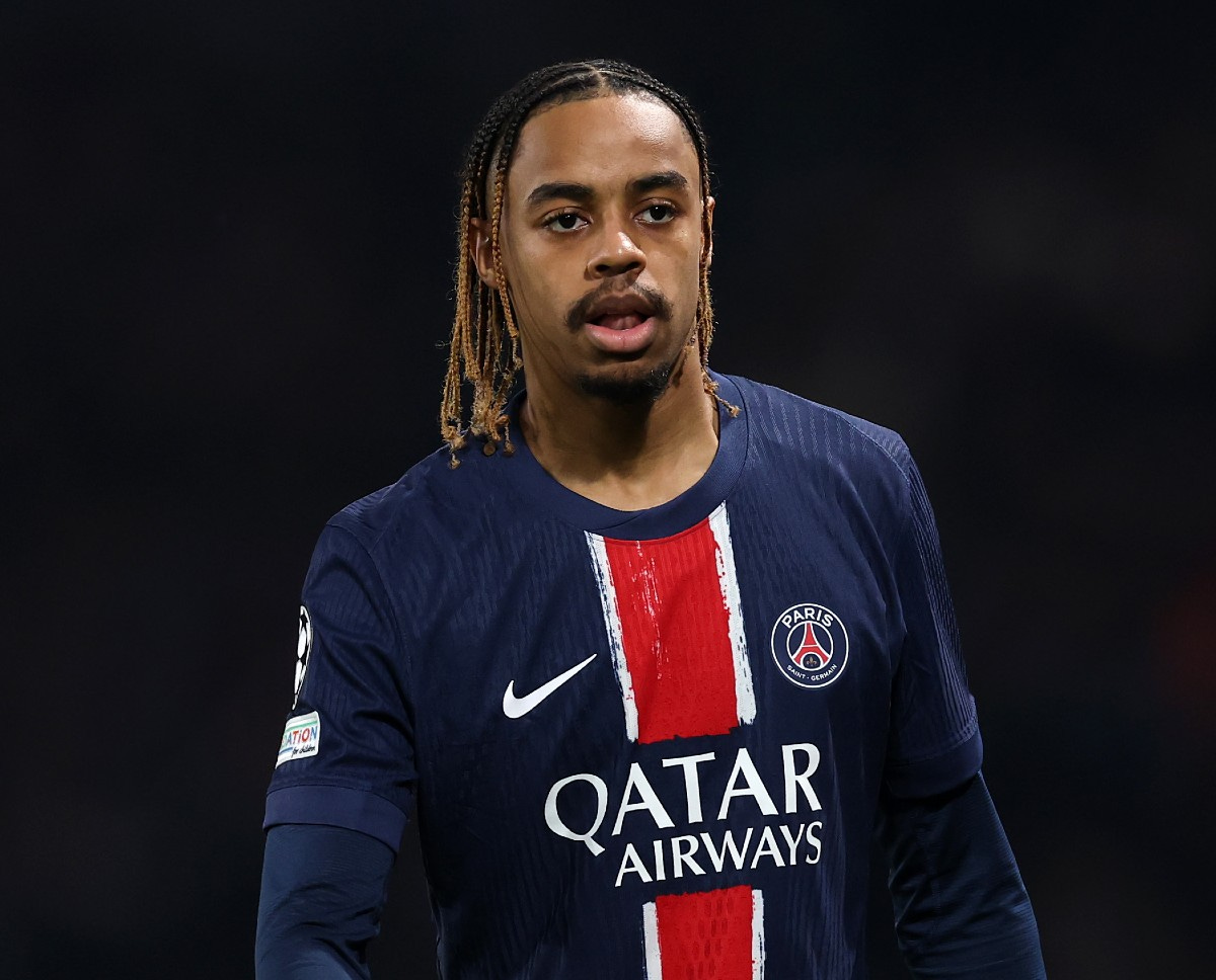 Bradley Barcola in action for PSG Bradley Barcola in action for PSG