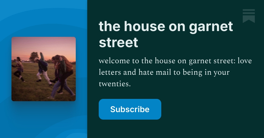 the house on garnet street | Ellie | Substack