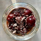 Heart-healthy Chocolate-covered cherry overnight oats