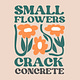Small Flowers Crack Concrete