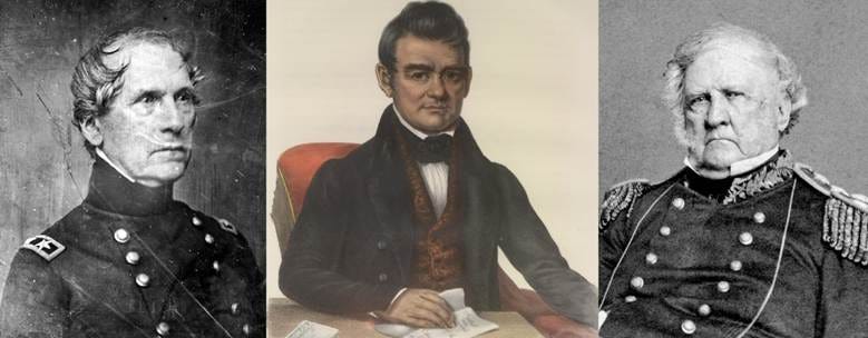 photos of General John Ellis Wool, Cherokee Principal Chief John Ross, and General Winfield Scott photos of General John Ellis Wool, Cherokee Principal Chief John Ross, and General Winfield Scott