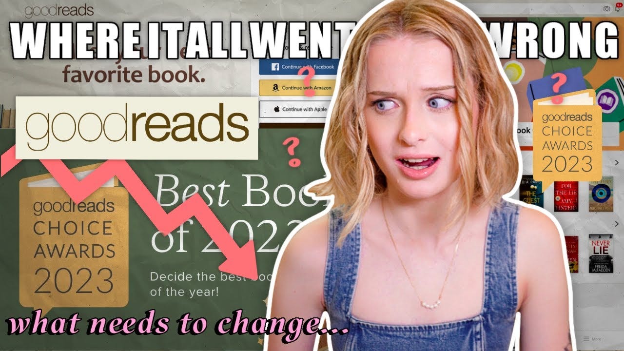 the DOWNFALL of goodreads 😬 - YouTube