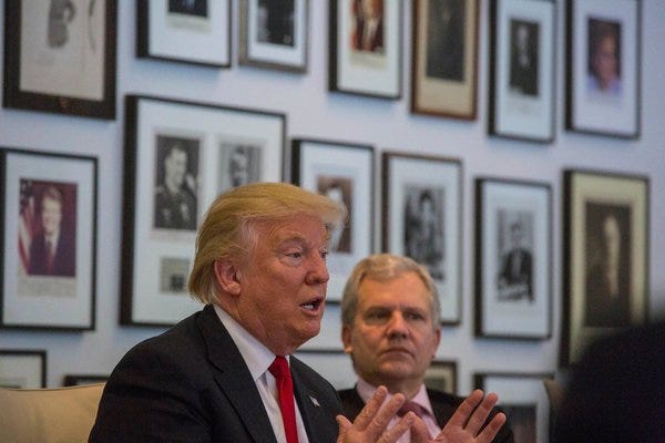 donald trump with arthur sulzberger jr donald trump with arthur sulzberger jr