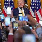 Trump defends record at Black History event