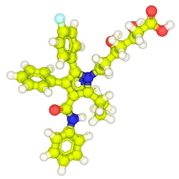 drugmodel: atorvastatin - atorvastatin stock pictures, royalty-free photos & images
