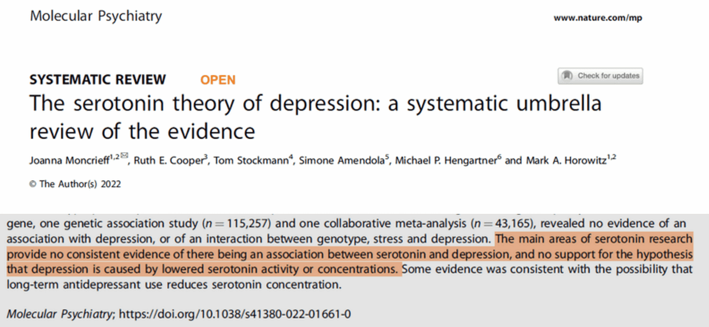 the seratonin theory of mental health