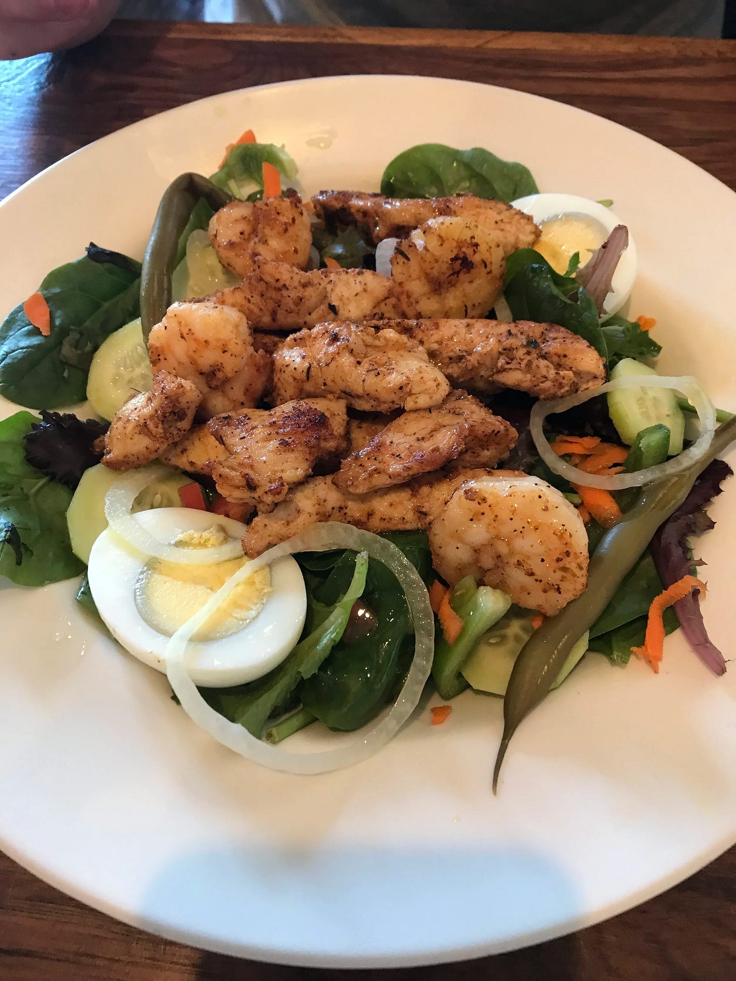  Chicken salad from Tante Marie in Breaux Bridge, LA, a cute local restaurant in historical downtown! 