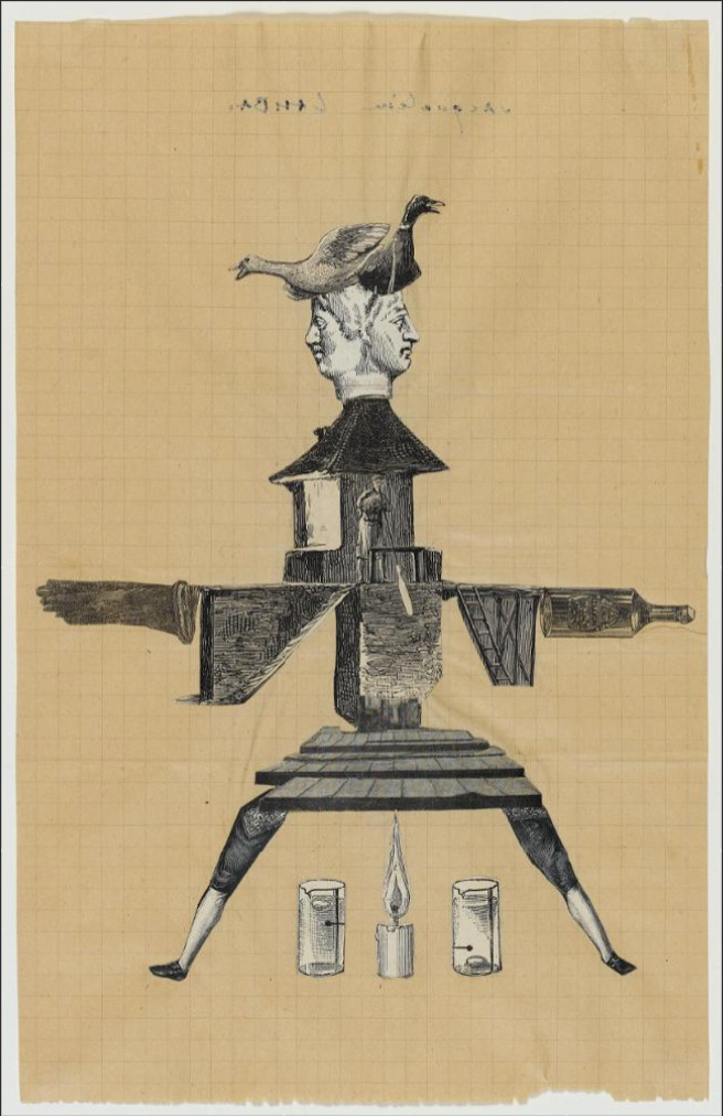 André Breton, Jacqueline Lamba, Yves Tanguy, <i>Cadavre exquis<i>, Feb 07 1938