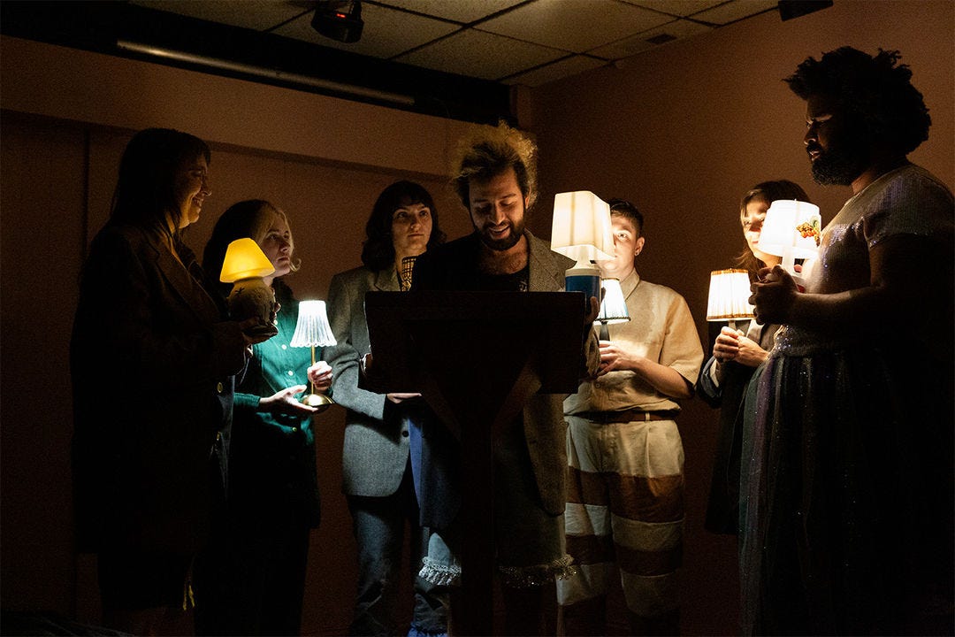 a performance still from THERE ARE NO DEAD PEOPLE