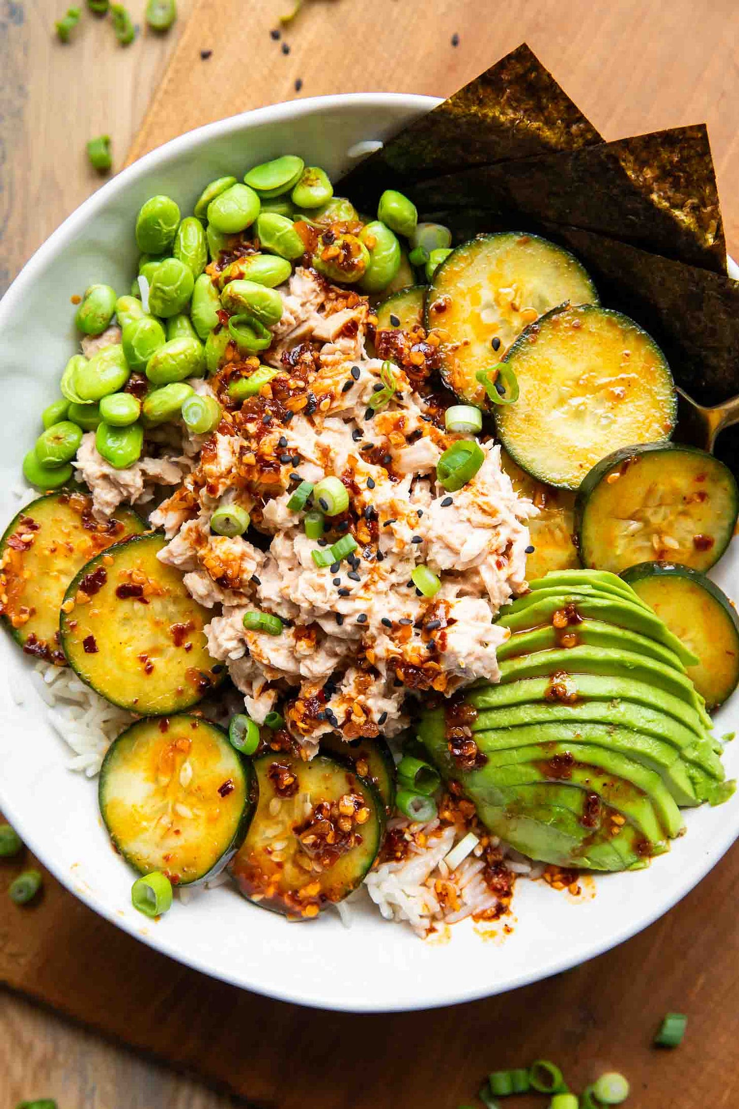 15-minute sushi bowls. 