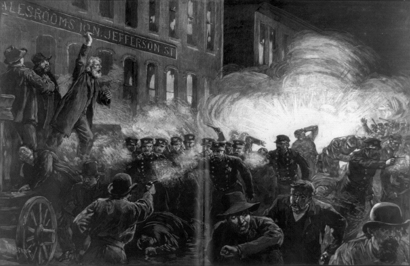 https://cdn.britannica.com/84/149184-050-2351BCF8/Wood-engraving-Haymarket-Riot-Thure-de-Thulstrup-May-15-1886.jpg https://cdn.britannica.com/84/149184-050-2351BCF8/Wood-engraving-Haymarket-Riot-Thure-de-Thulstrup-May-15-1886.jpg