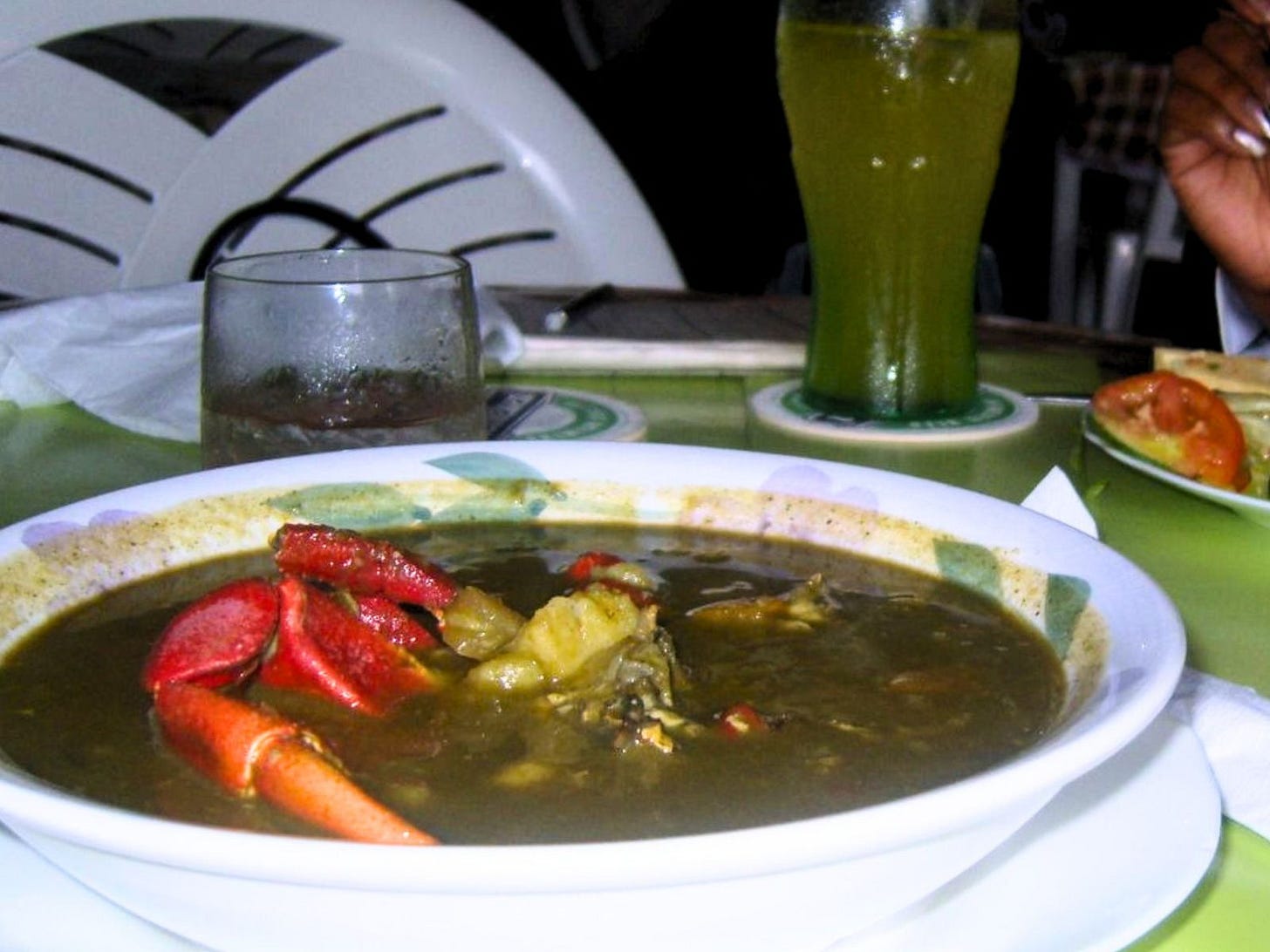bowl of Crab Callaloo