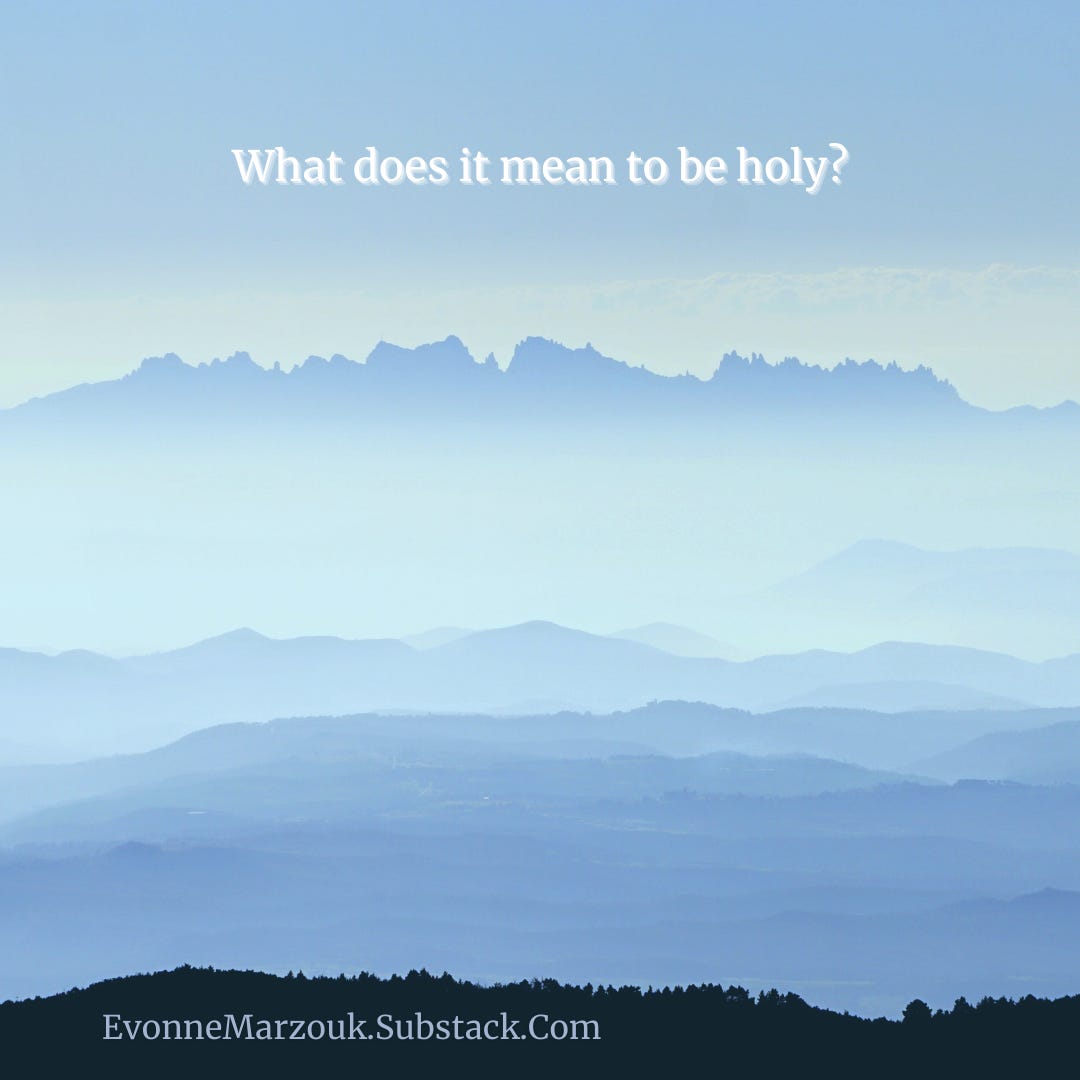 What does it mean to be holy?
