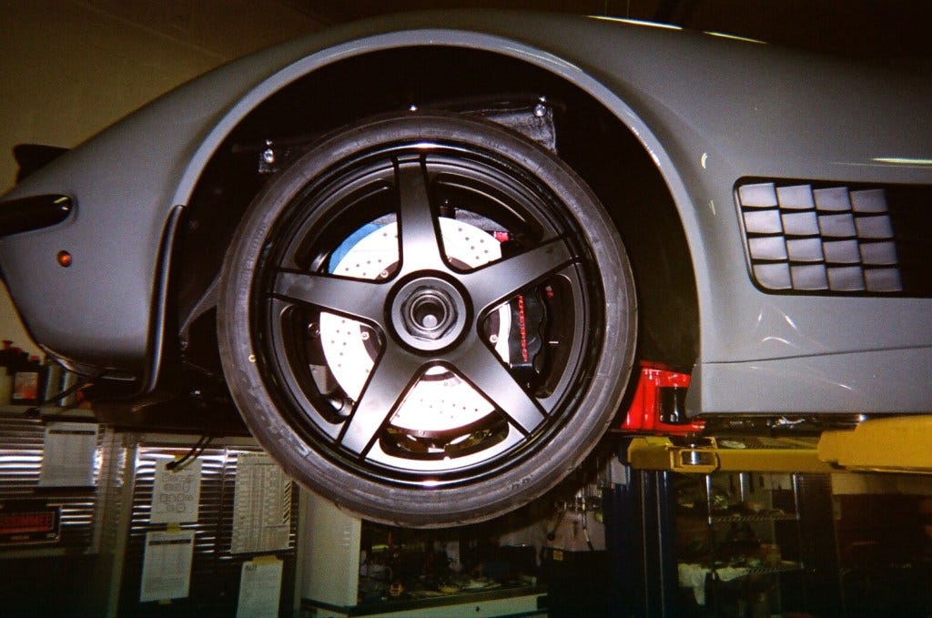 C3 Corvette restomod wheel detail