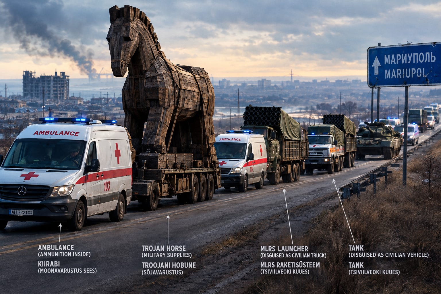 The Modern Trojan Horse: Russian Ammunition Trucks Are Hiding in Plain Sight on Civilian Roads!