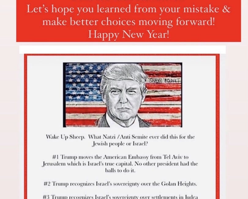 Donald Trump Wishes Happy New Year To Jewish 'Sheep' And Warns Us To 'Make Better Choices Moving Forward'