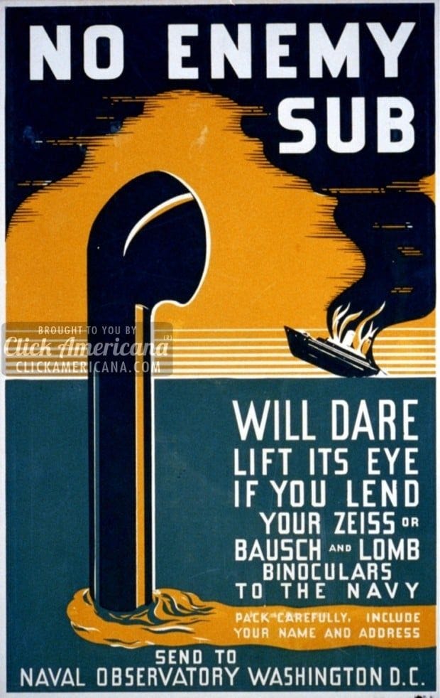 ww2-binoculars-No enemy sub will dare lift its eye