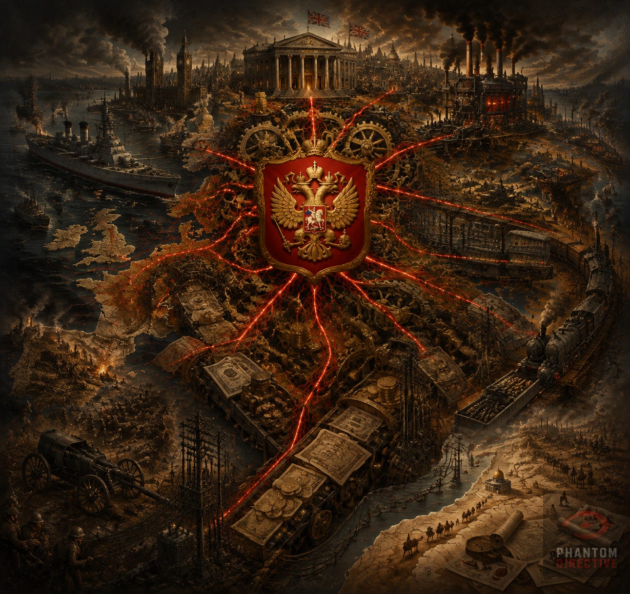 World War I transformed finance into an industrial system of total war. Credit, intelligence, transportation, manufacturing, and diplomacy became interconnected parts of the machinery sustaining modern conflict.