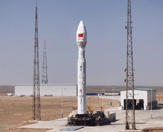 The Kinetica-1 Y12 vehicle stood at Launch Area 140 ready for flight on April 14th 2026.