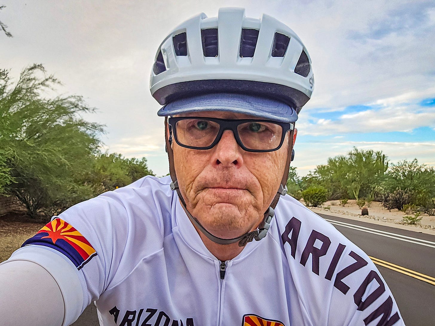Clifford Jones selfie riding a bicycle Clifford Jones selfie riding a bicycle