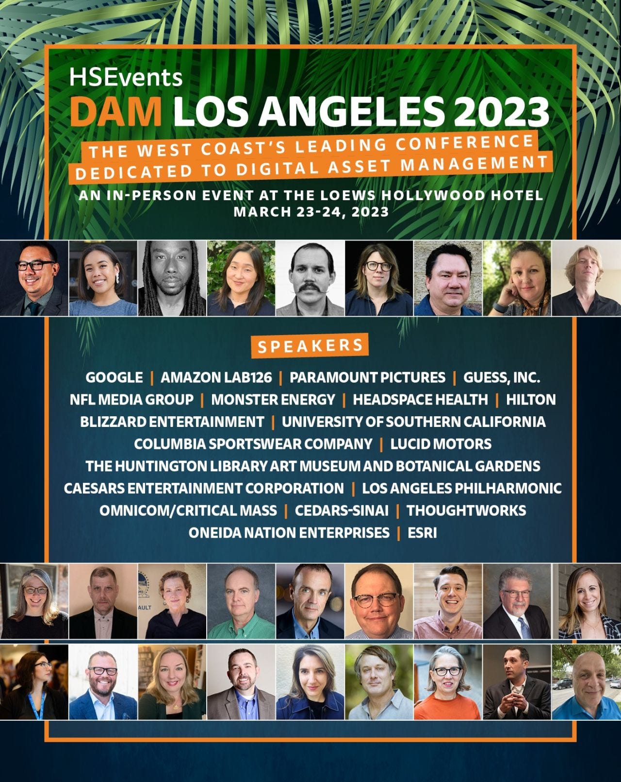 HSEvents DAM Los Angeles 2023 speakers